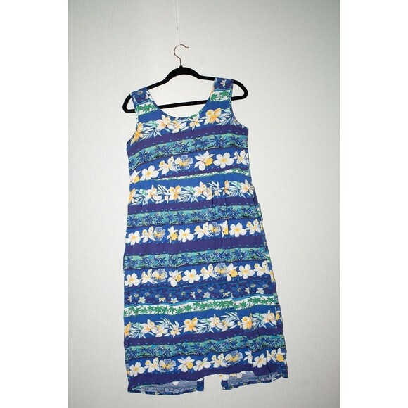 Jams World Dresses & Skirts - Vintage Jams World M womens dress blue floral tropical